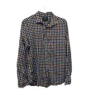 Rodd & Gunn Men's Sports Fit Woven In Italy Blue/Purple Button Shirt Size XL EUC